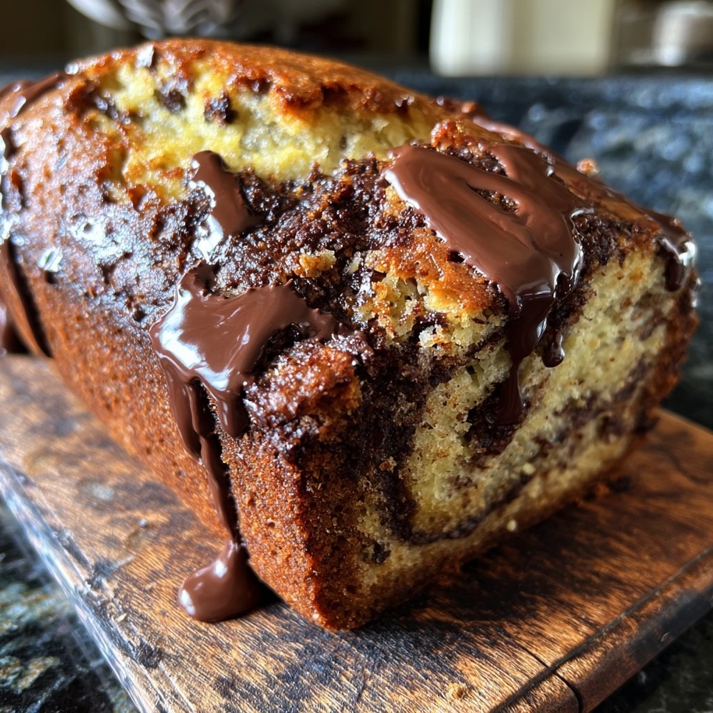 Banana Bread with Nutella Swirl Recipe