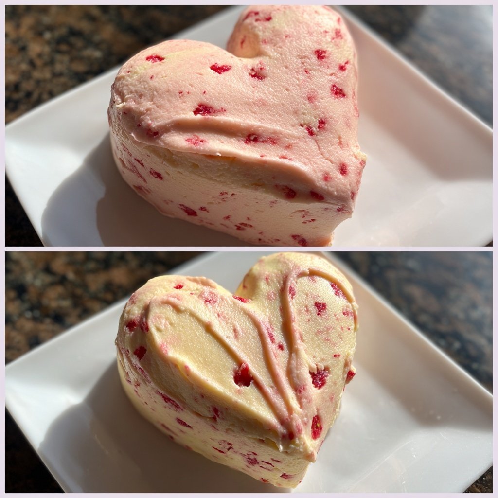 Mini Heart Cake with Strawberry Buttercream