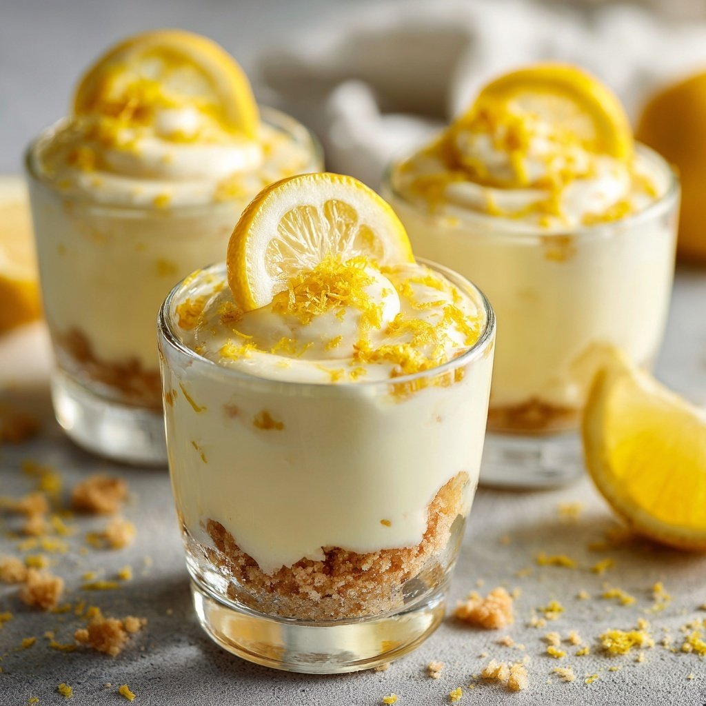 Limoncello Cream Dessert Cups