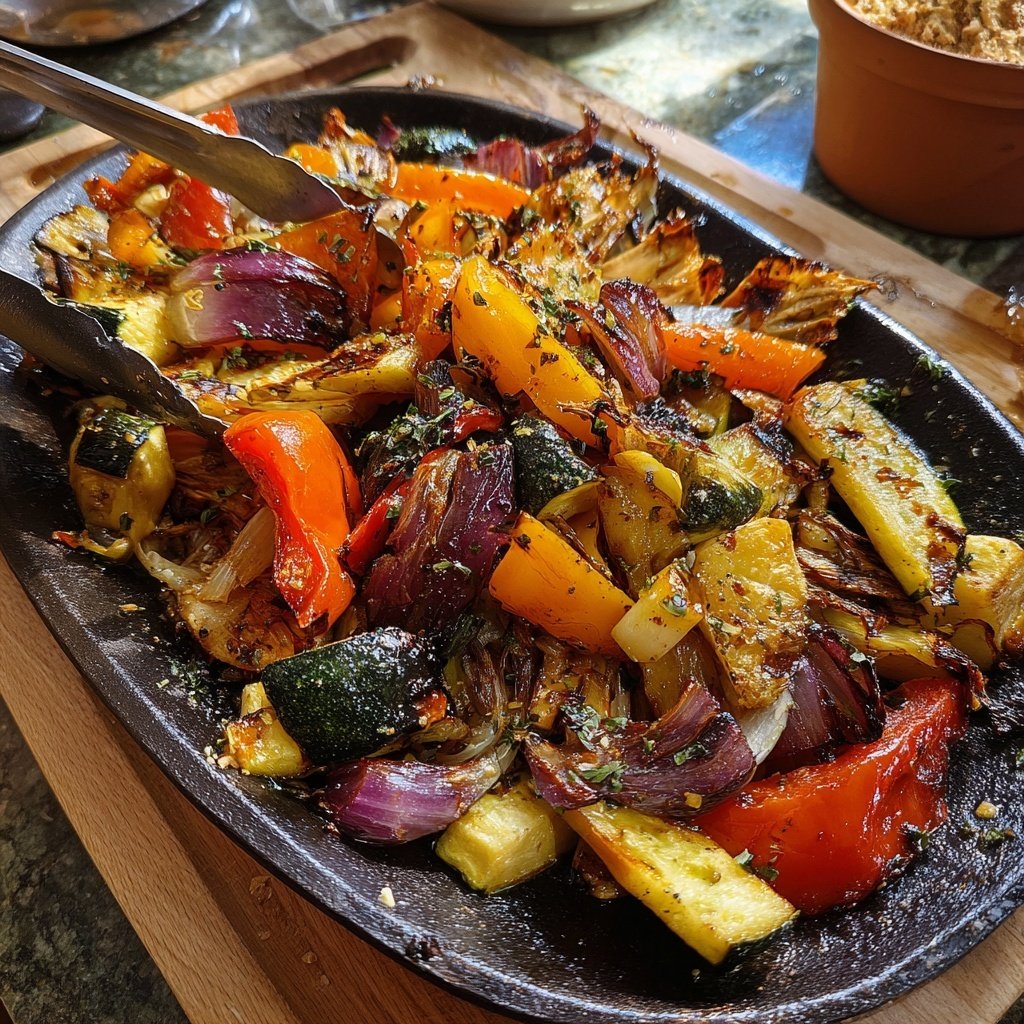 Healthy Dinner Grilled Veggie Plate