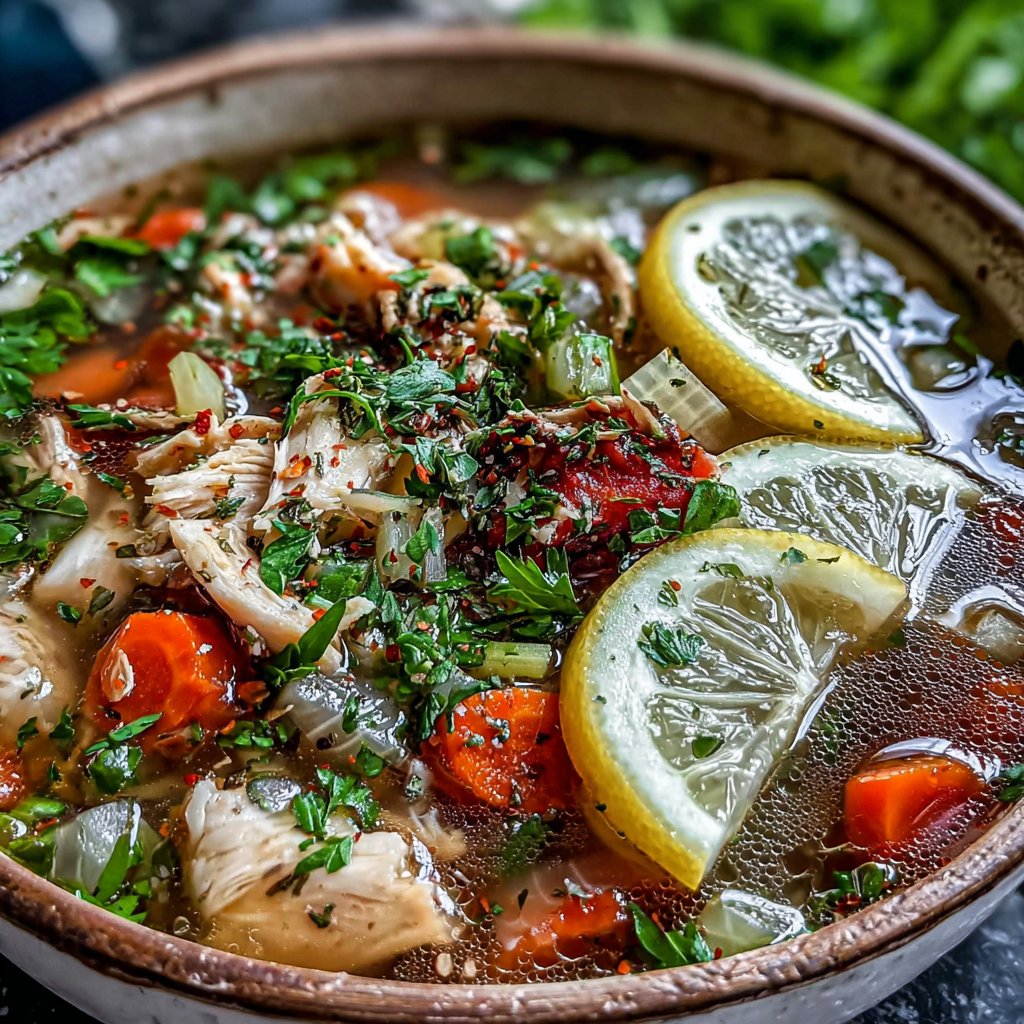 Spring Lemon Chicken Soup