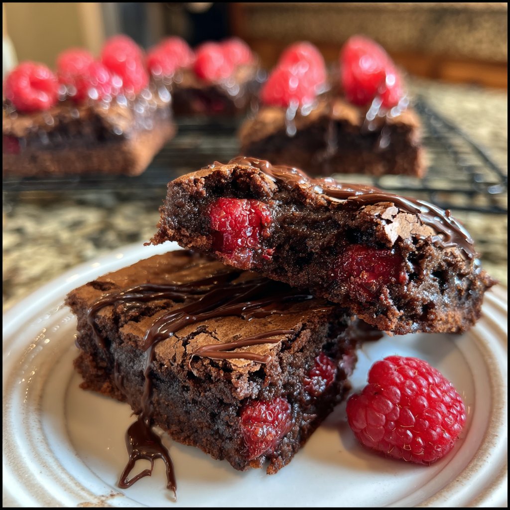 Chocolate Raspberry Brownies