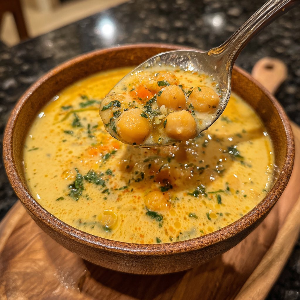 Creamy Lemon Chickpea Soup