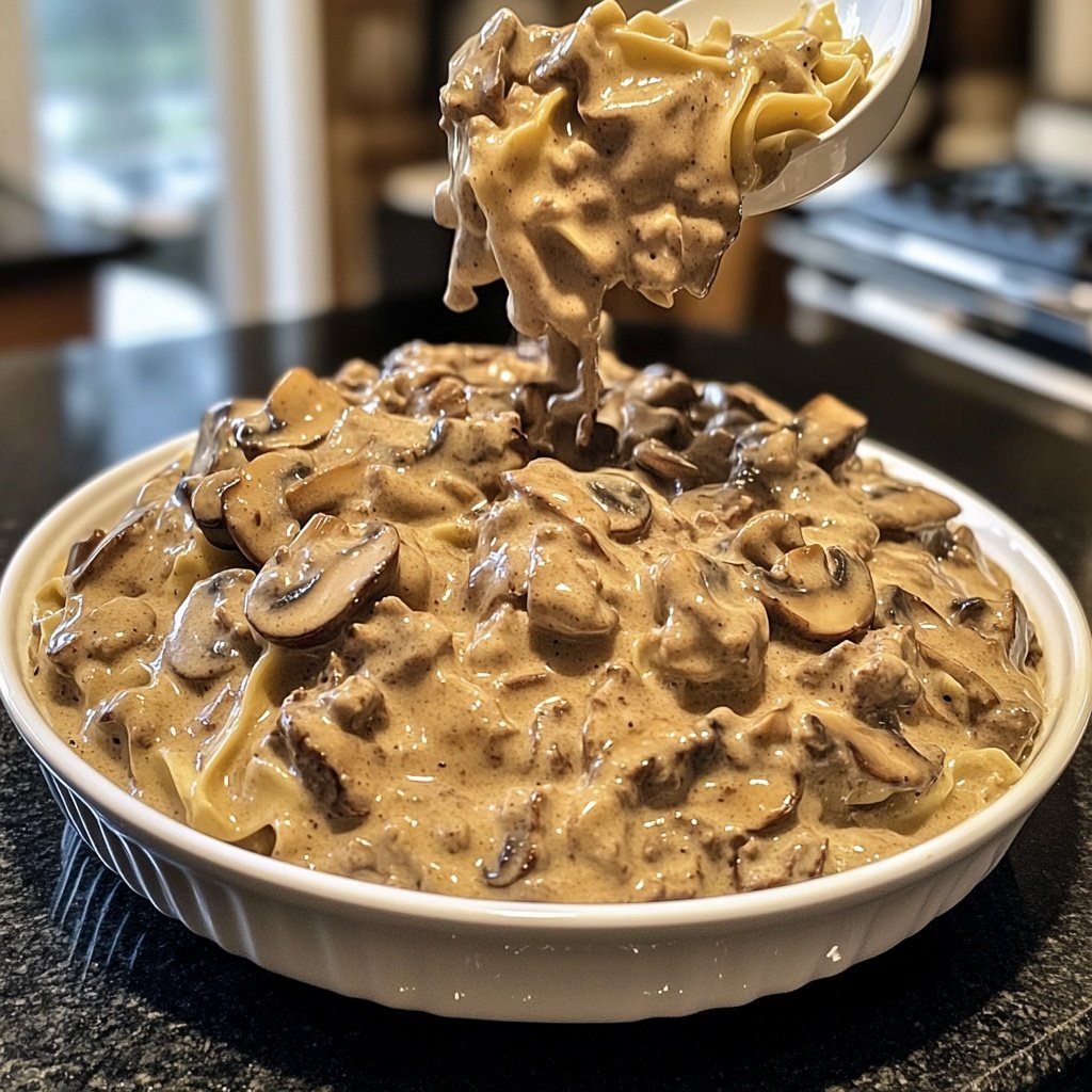 Ground Beef Stroganoff