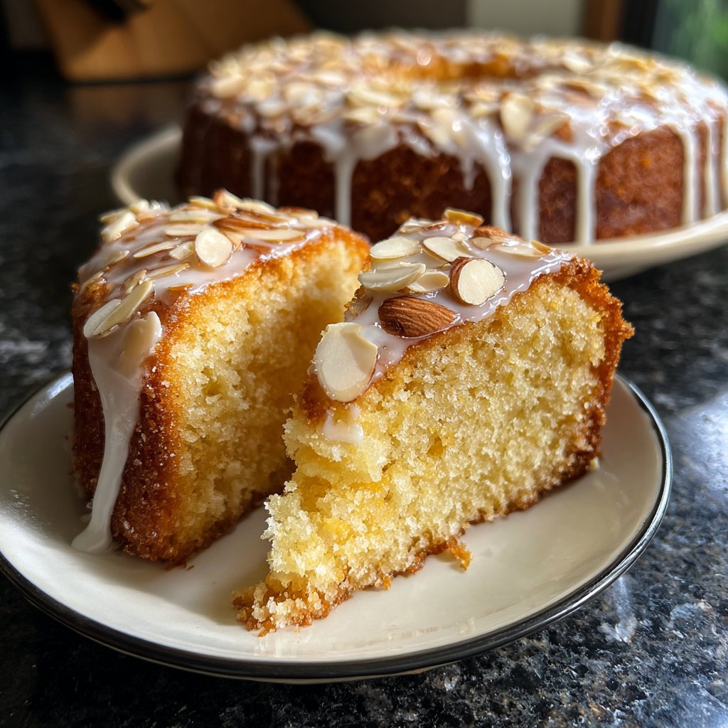 Vanilla Almond Yogurt Cake