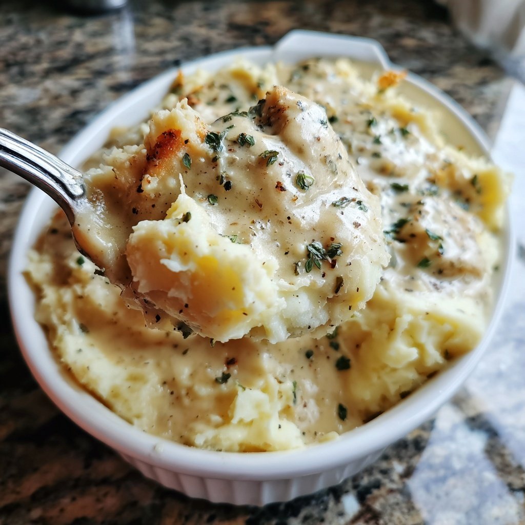 Comfort Food Creamy Chicken and Mashed Potatoes