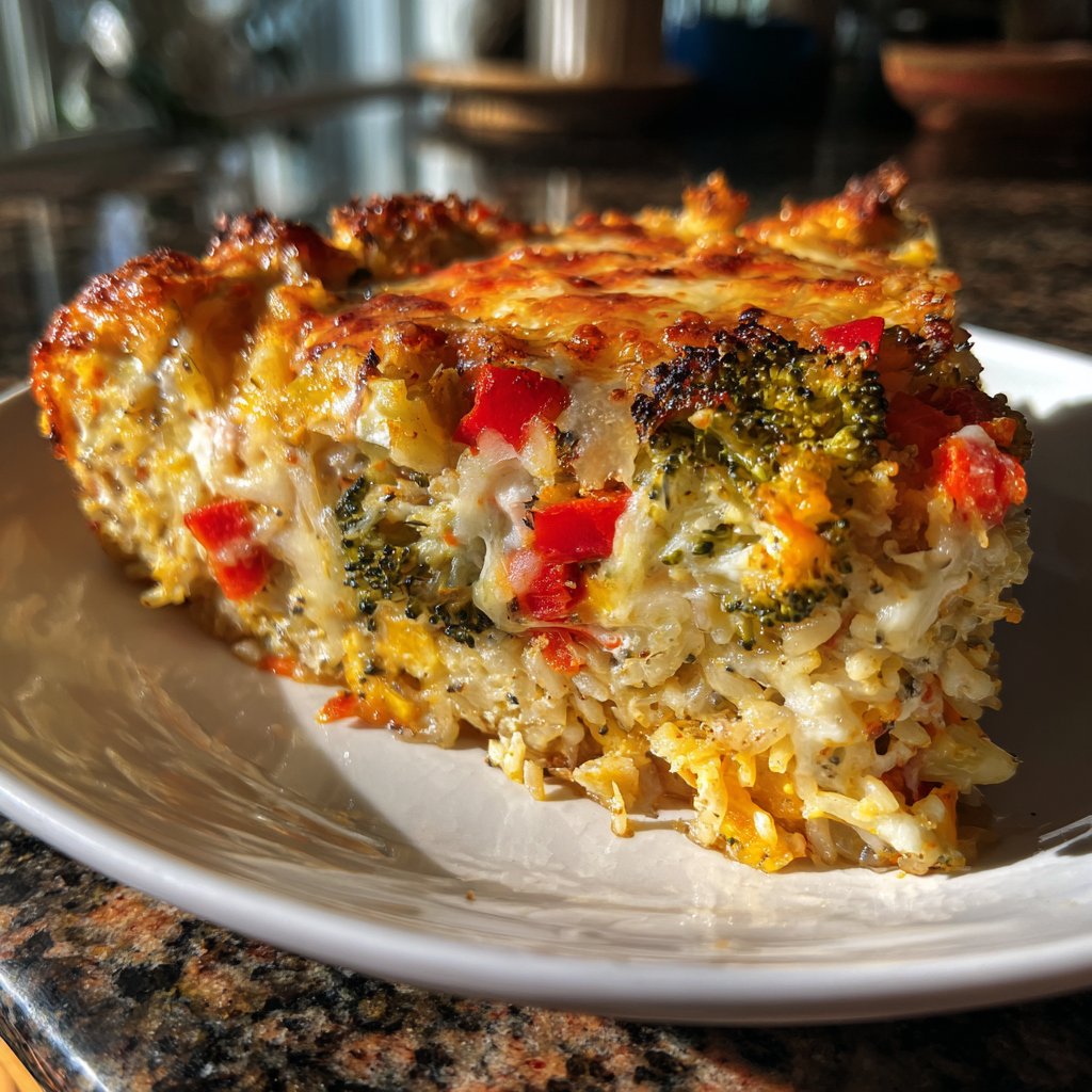 Baked Veggie Rice Casserole