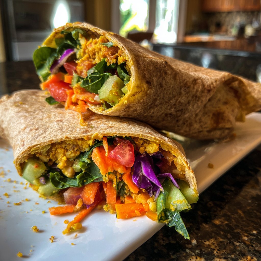 Healthy Lunch Chickpea Wraps