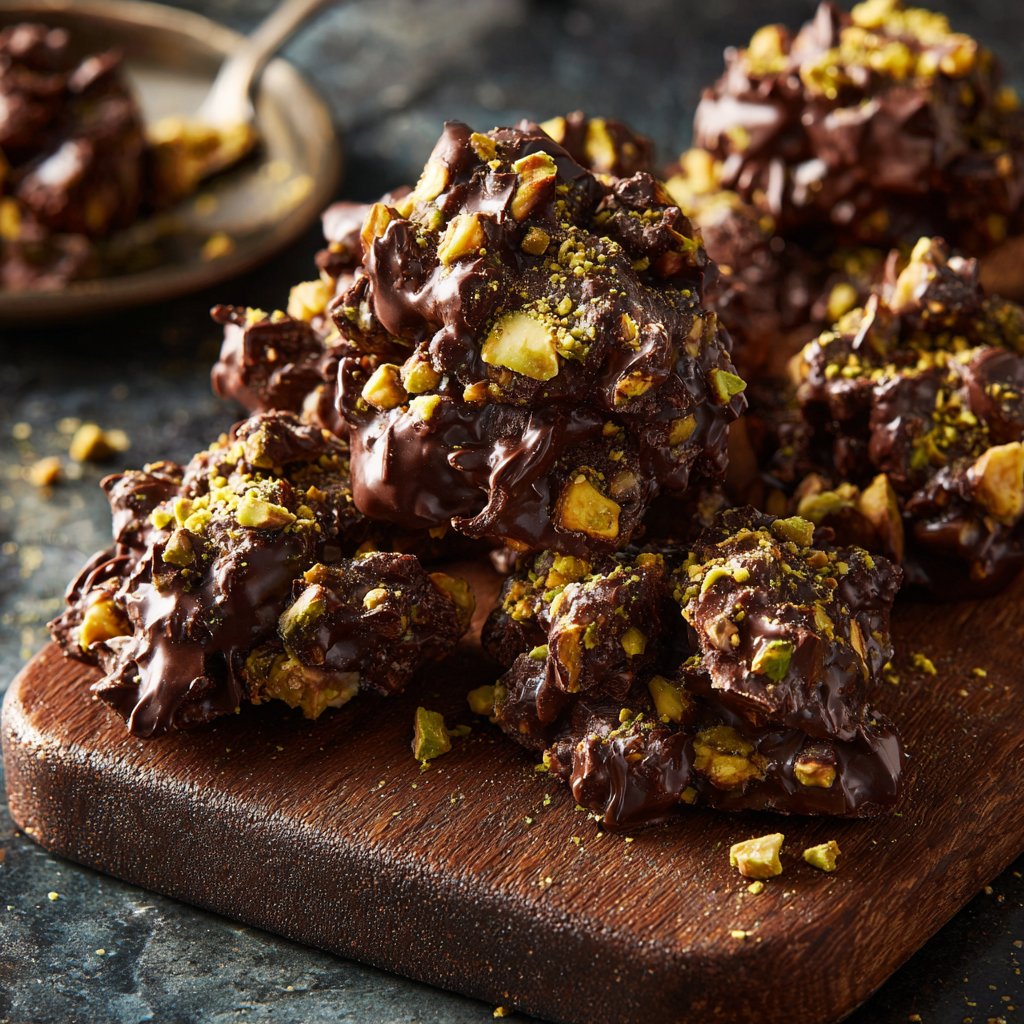 Chocolate Pistachio Snack Clusters