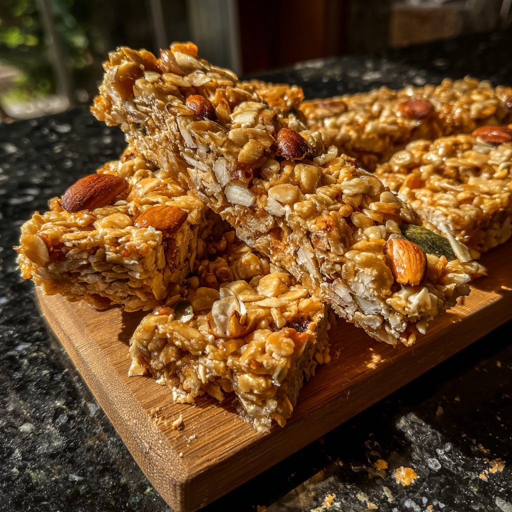 Healthy Snack No Bake Granola Bars