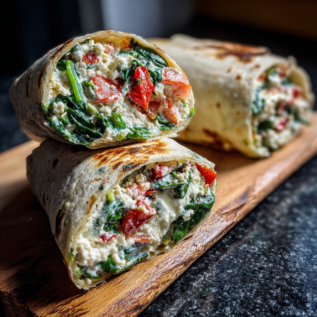High Protein Cottage Cheese Wrap