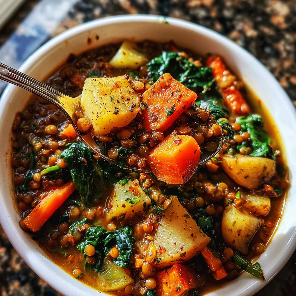 Healthy Dinner Lentil Vegetable Stew