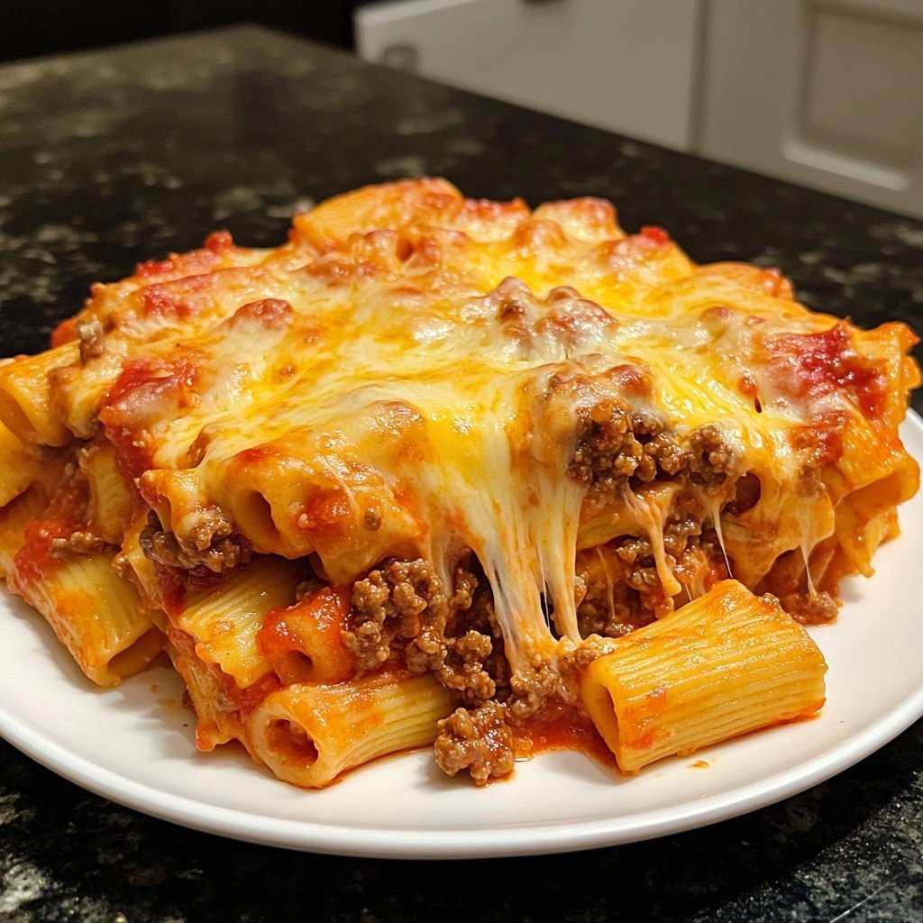 Ground Beef Baked Ziti