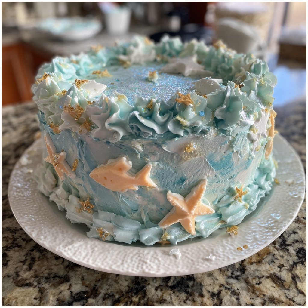Easy Pisces Zodiac Cake