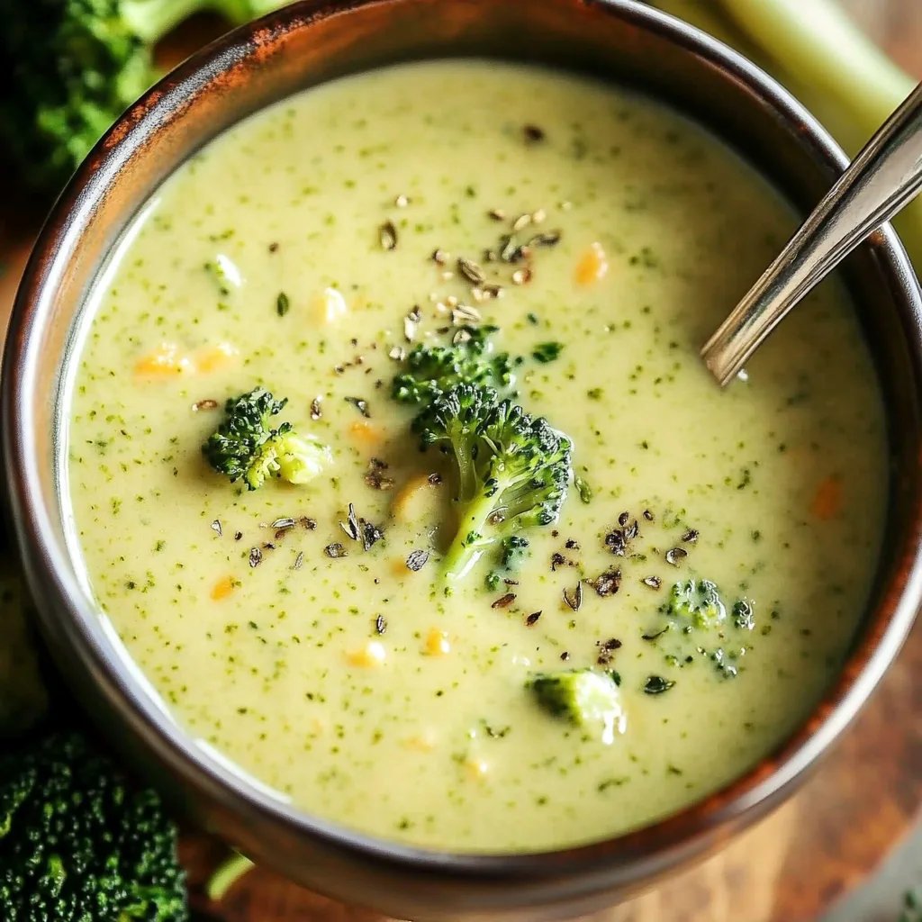 Healthy Broccoli Cheddar Soup