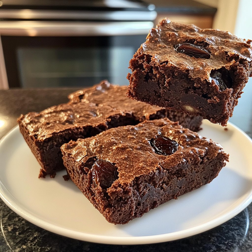 Cottage Cheese Brownies with Dates