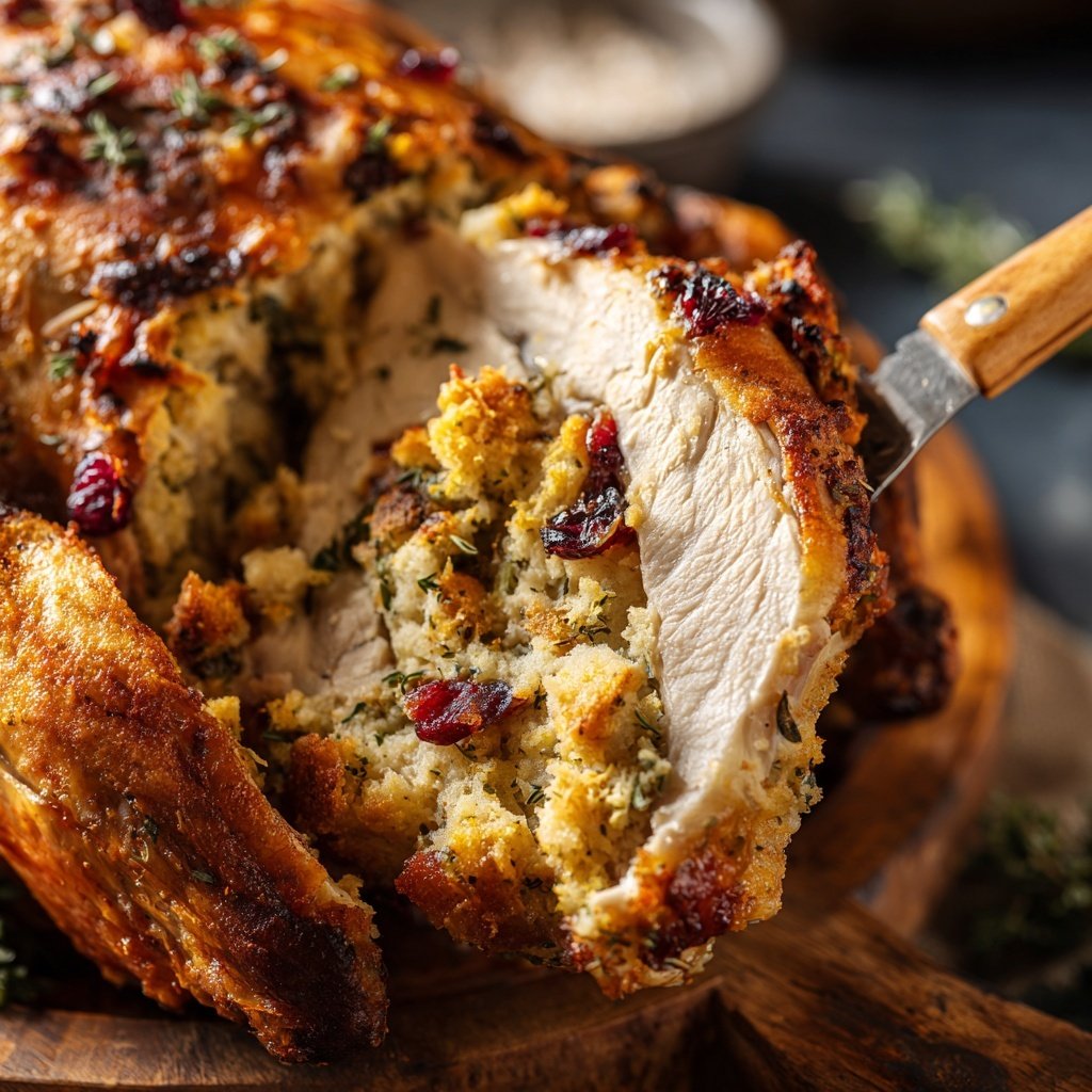 Seasonal & Festive Thanksgiving Herb Stuffed Turkey