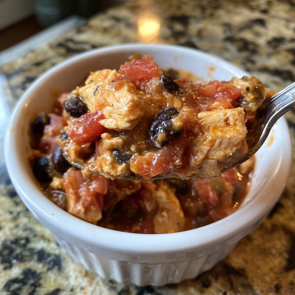 Dump-and-Go Crockpot Chicken and Black Beans