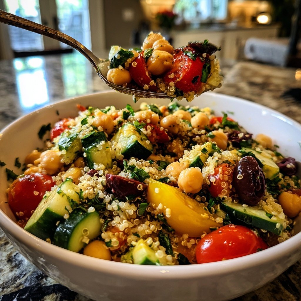 Healthy Dinner Mediterranean Veggie Bowl