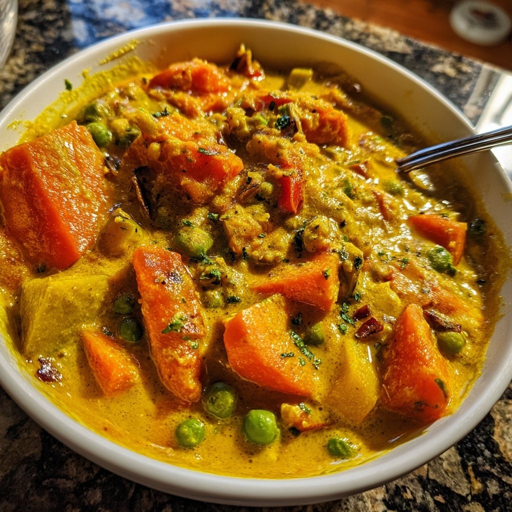 Healthy Crockpot Vegetable Curry