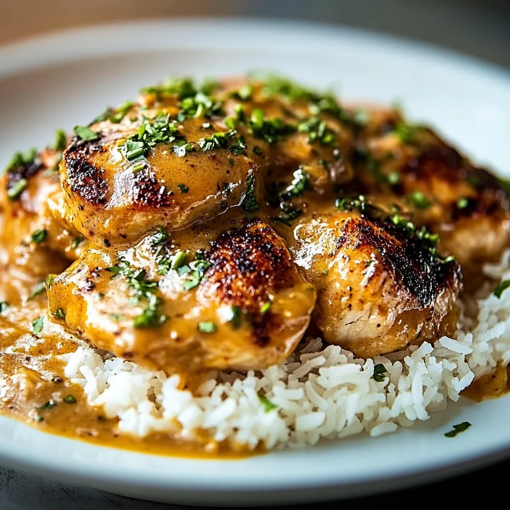 Best Smothered Chicken and Rice